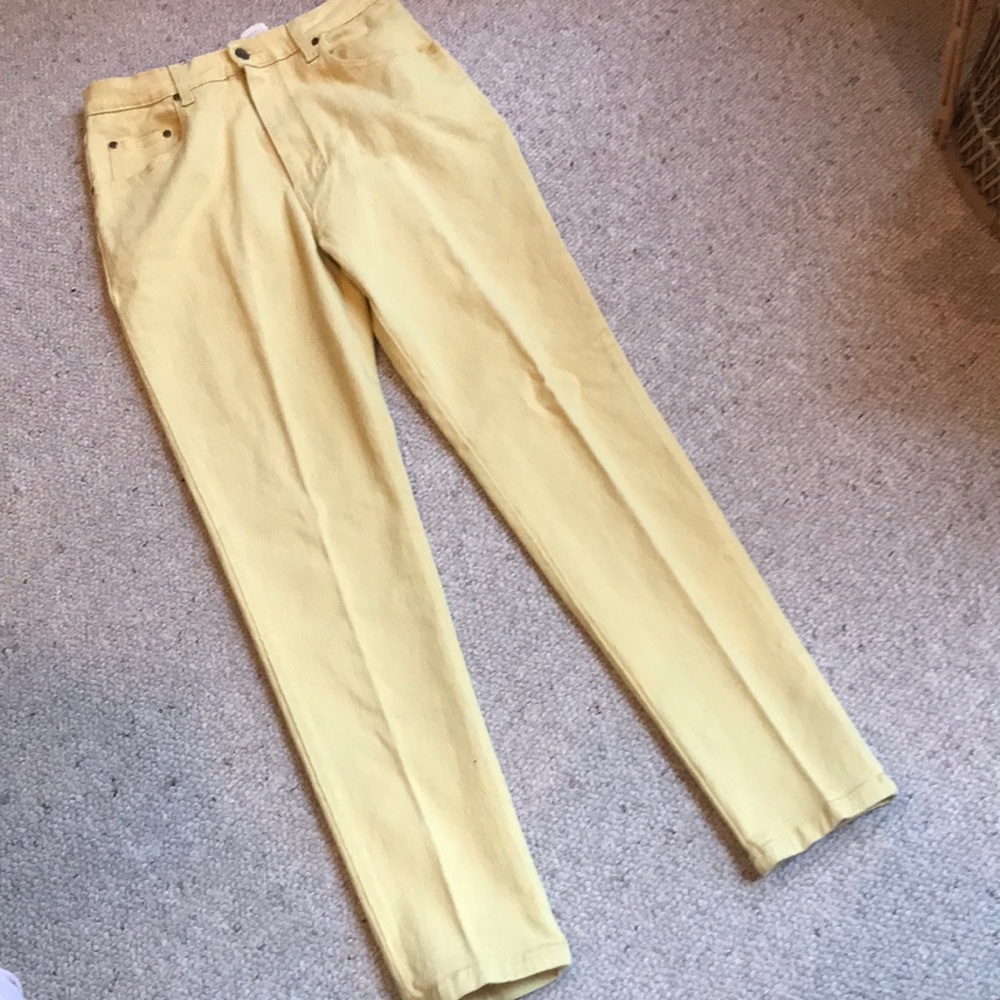 NWT vintage 80’s yellow Jordache jeans